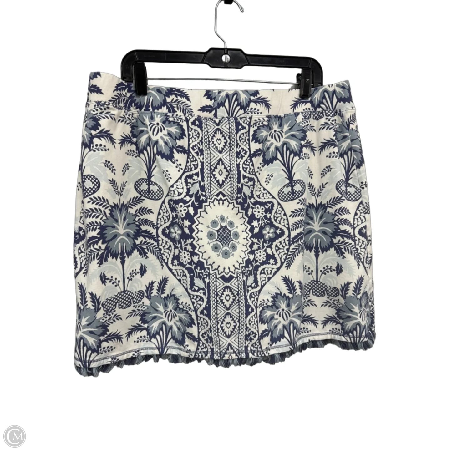 Skort By Spartina In Blue & Cream, Size: Xxl