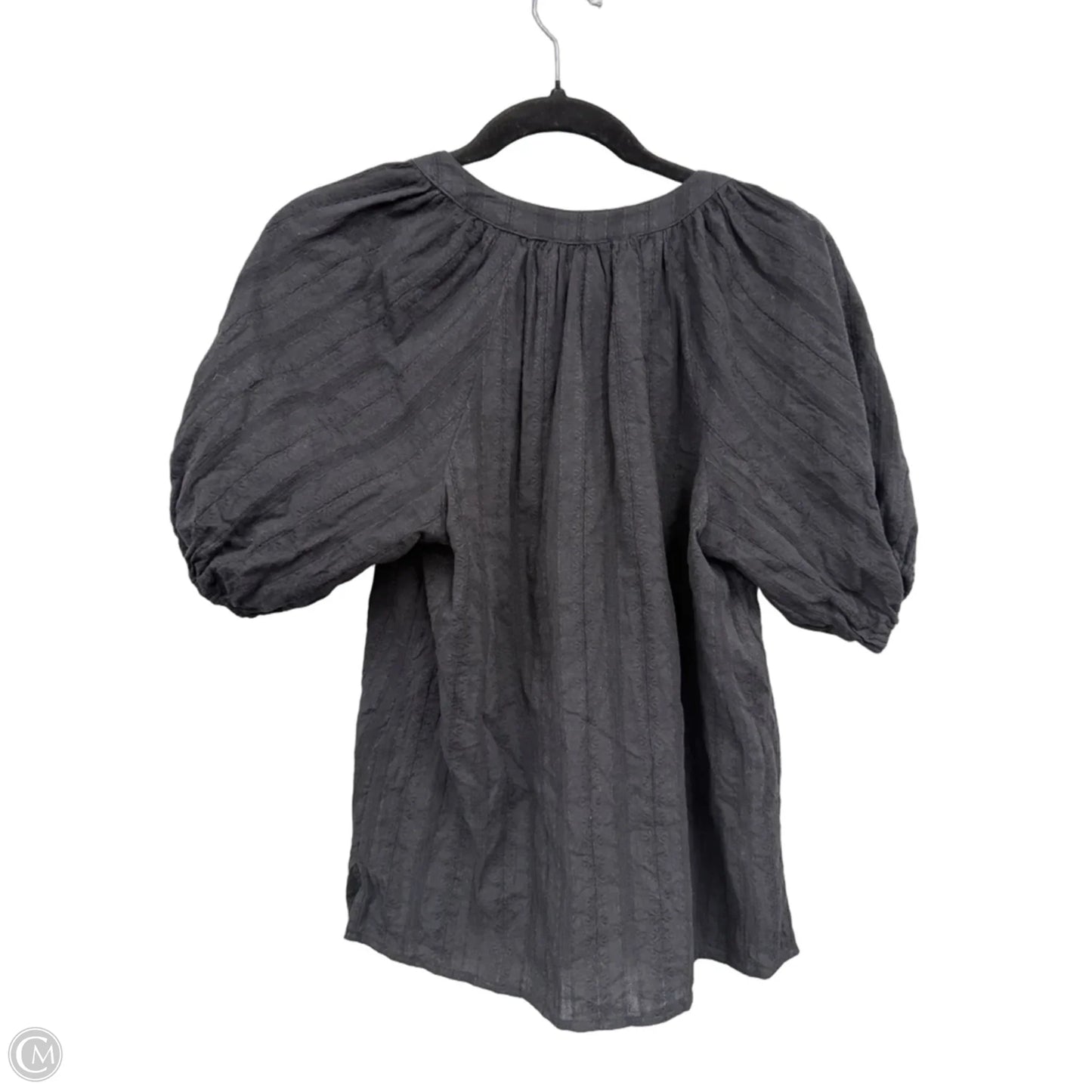 Top Short Sleeve By Loft In Black, Size: S