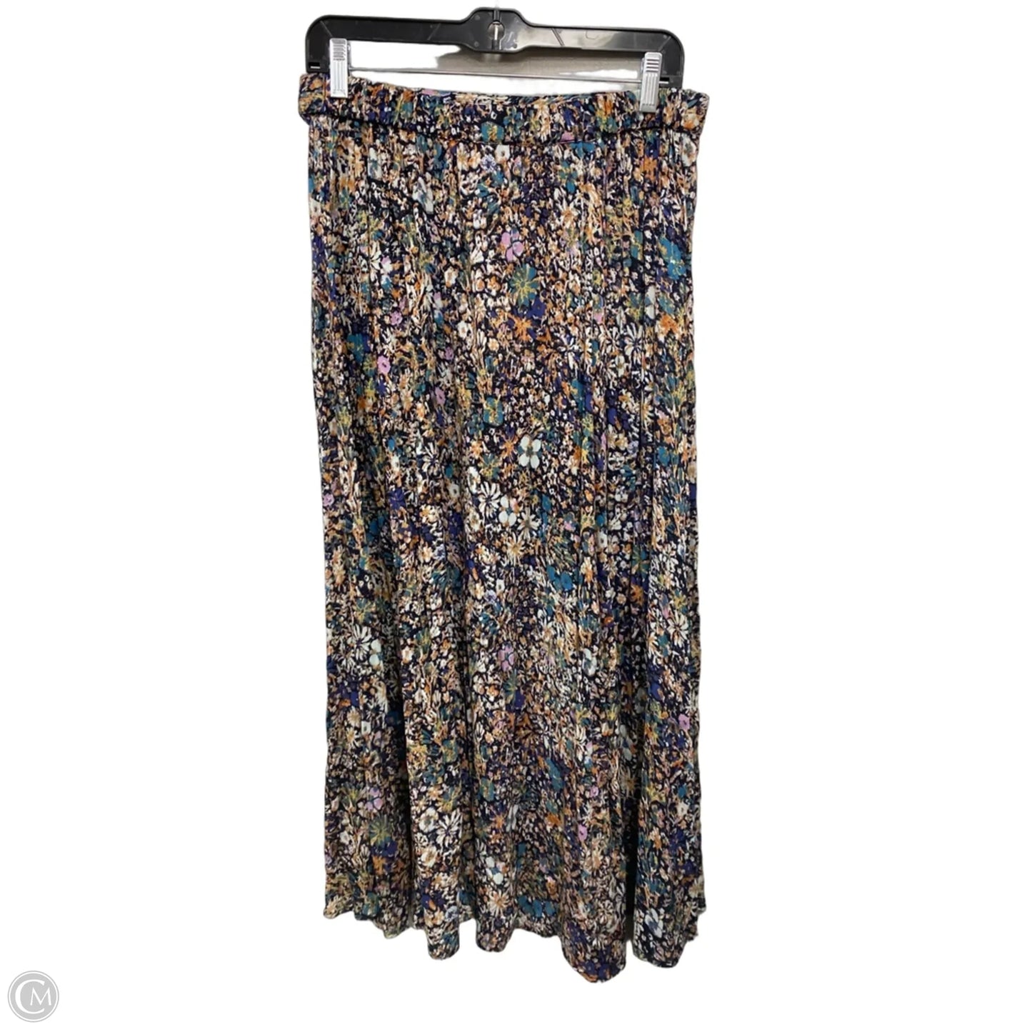 Skirt Maxi By Chelsea And Theodore In Black & Orange, Size: L
