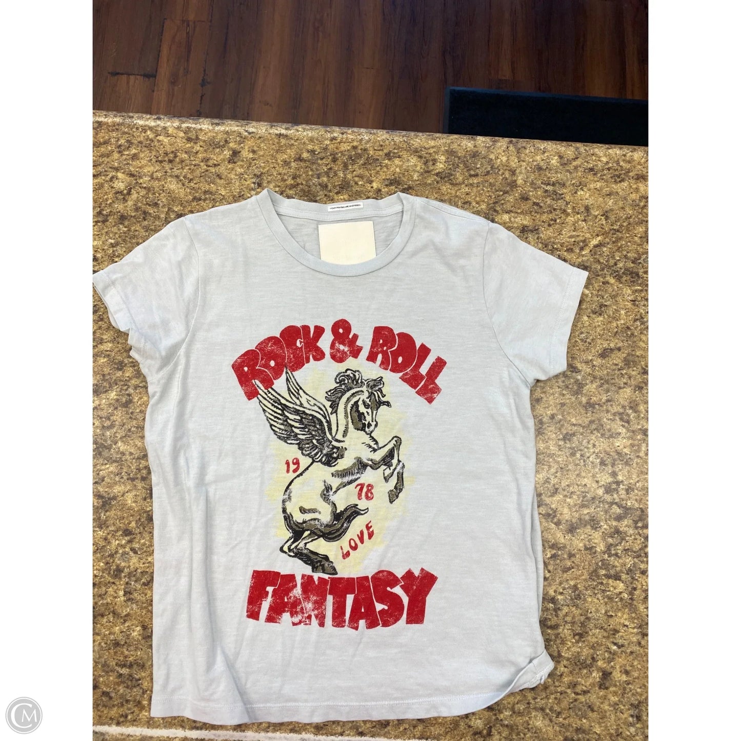 Top Short Sleeve Basic By Mother In Grey, Size: M