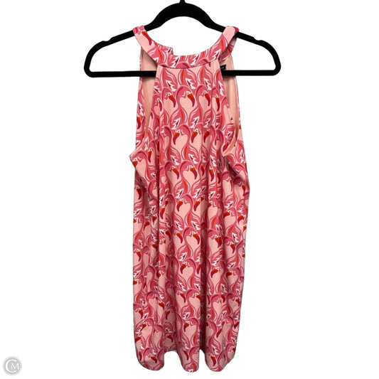 Dress Casual Short By Versona In Orange & Pink, Size: S