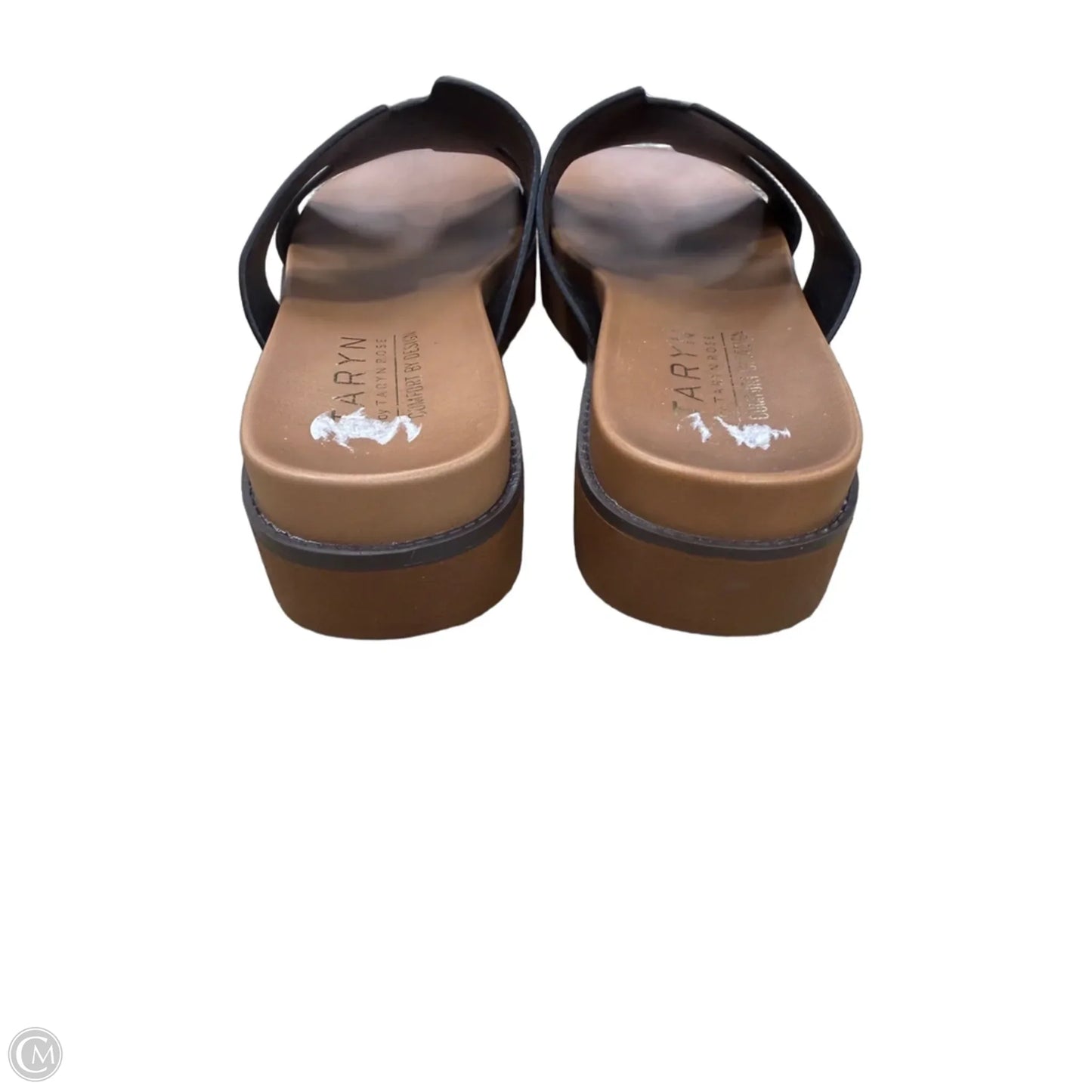 Sandals Heels Platform By Taryn Rose In Black, Size: 7.5