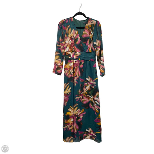 Dress Casual Midi By Maggy London In Gold & Pink, Size: 2