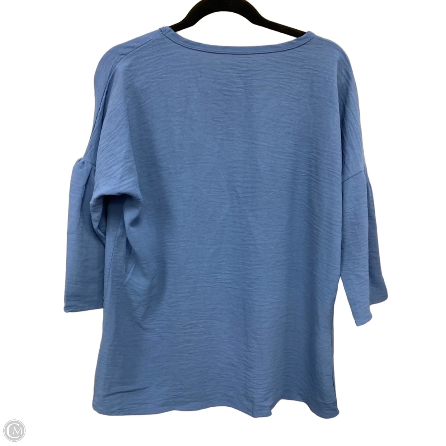Top 3/4 Sleeve By Ninexis In Blue, Size: L