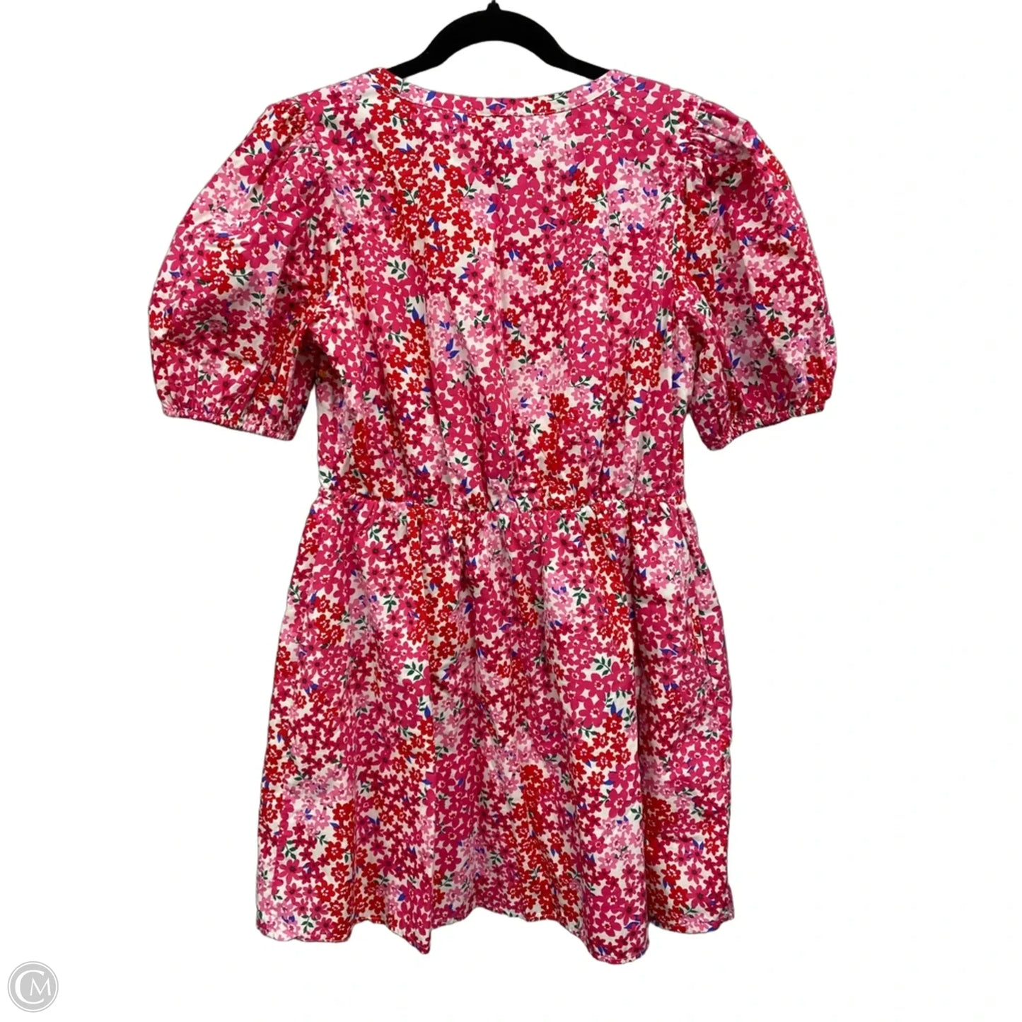 Dress Casual Short By Sugar Lips In Pink & White, Size: M