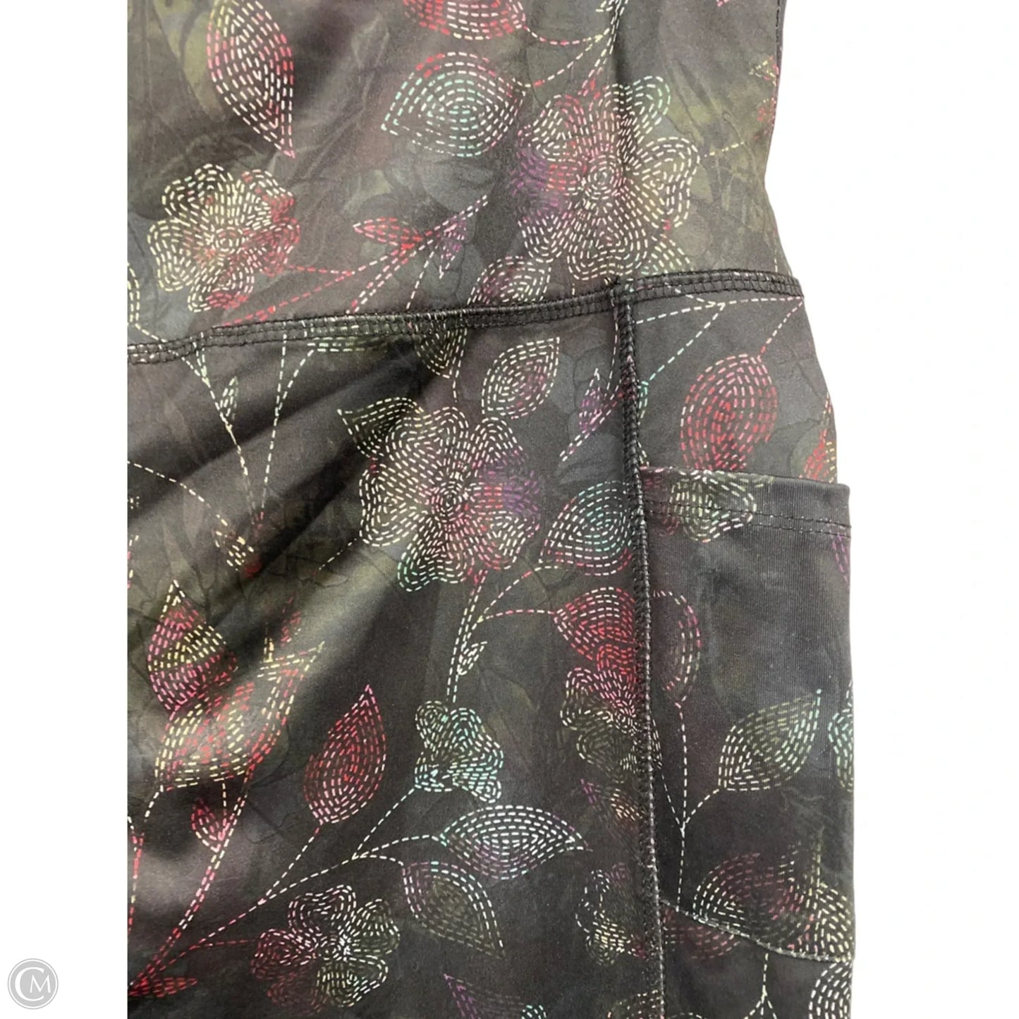 Athletic Leggings By Clothes Mentor In Black & Red, Size: Xl