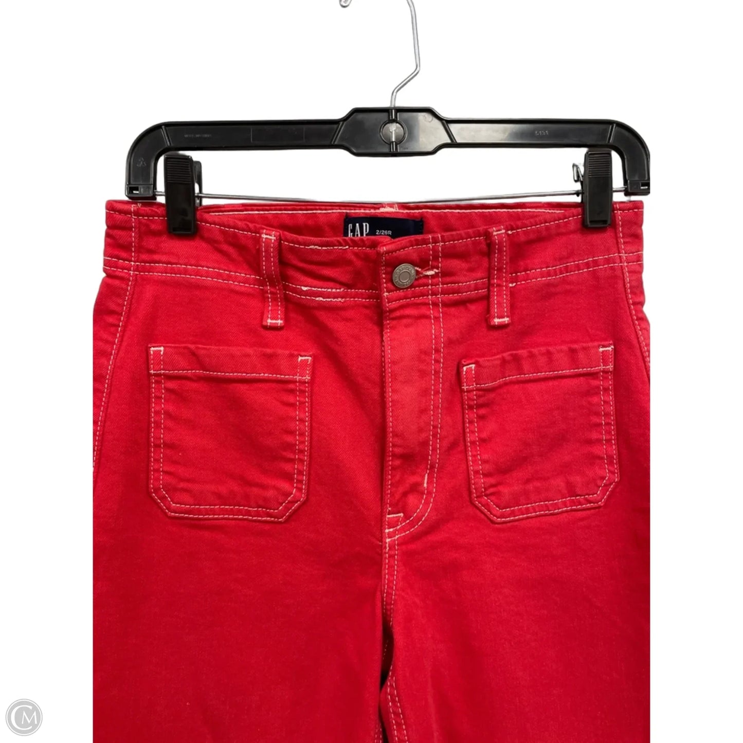 Jeans Wide Leg By Gap In Red, Size: 2