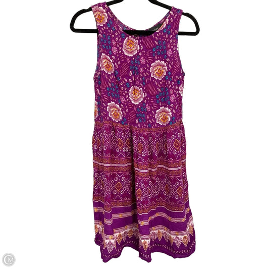 Dress Casual Short By Minkpink In Purple & Yellow, Size: S