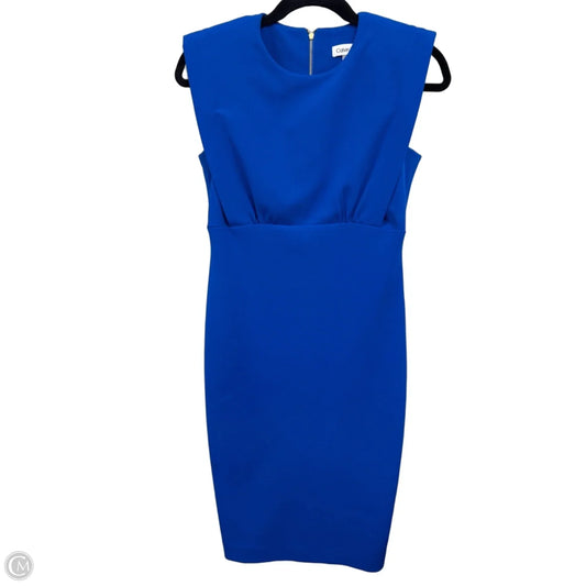 Dress Party Midi By Calvin Klein In Blue, Size: 2