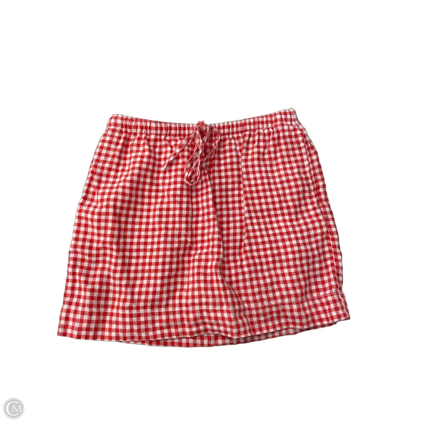 Skort By C And C In Red & White, Size: S