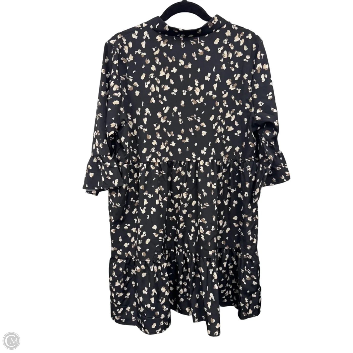 Dress Casual Short By Shein In Black & Tan, Size: Xl