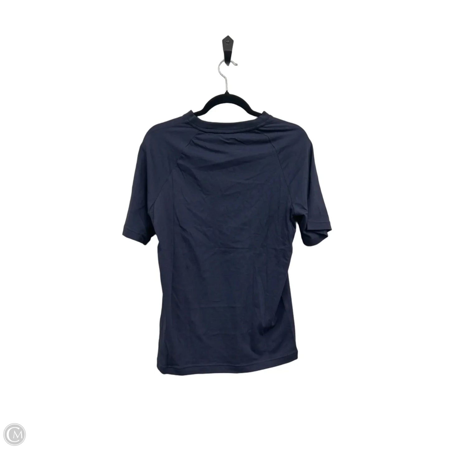 Athletic Top Short Sleeve By Adidas In Blue, Size: S