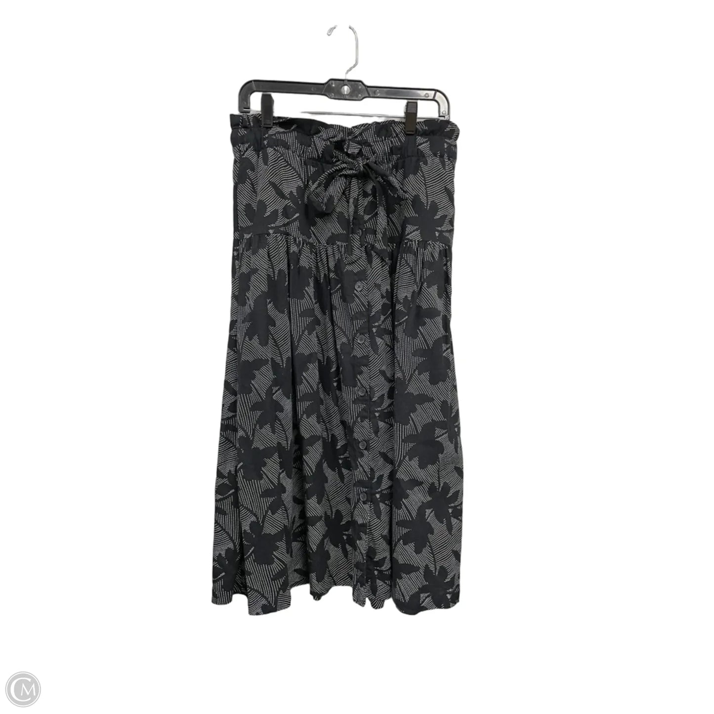 Skirt Midi By Universal Thread In Black & White, Size: M