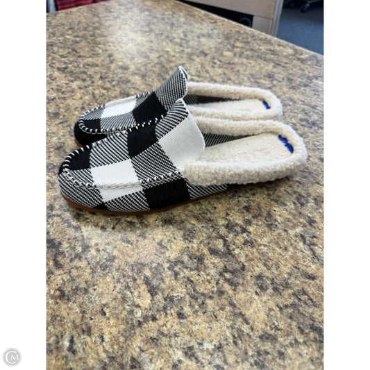 Slippers By Rothys In Black & White, Size: 9