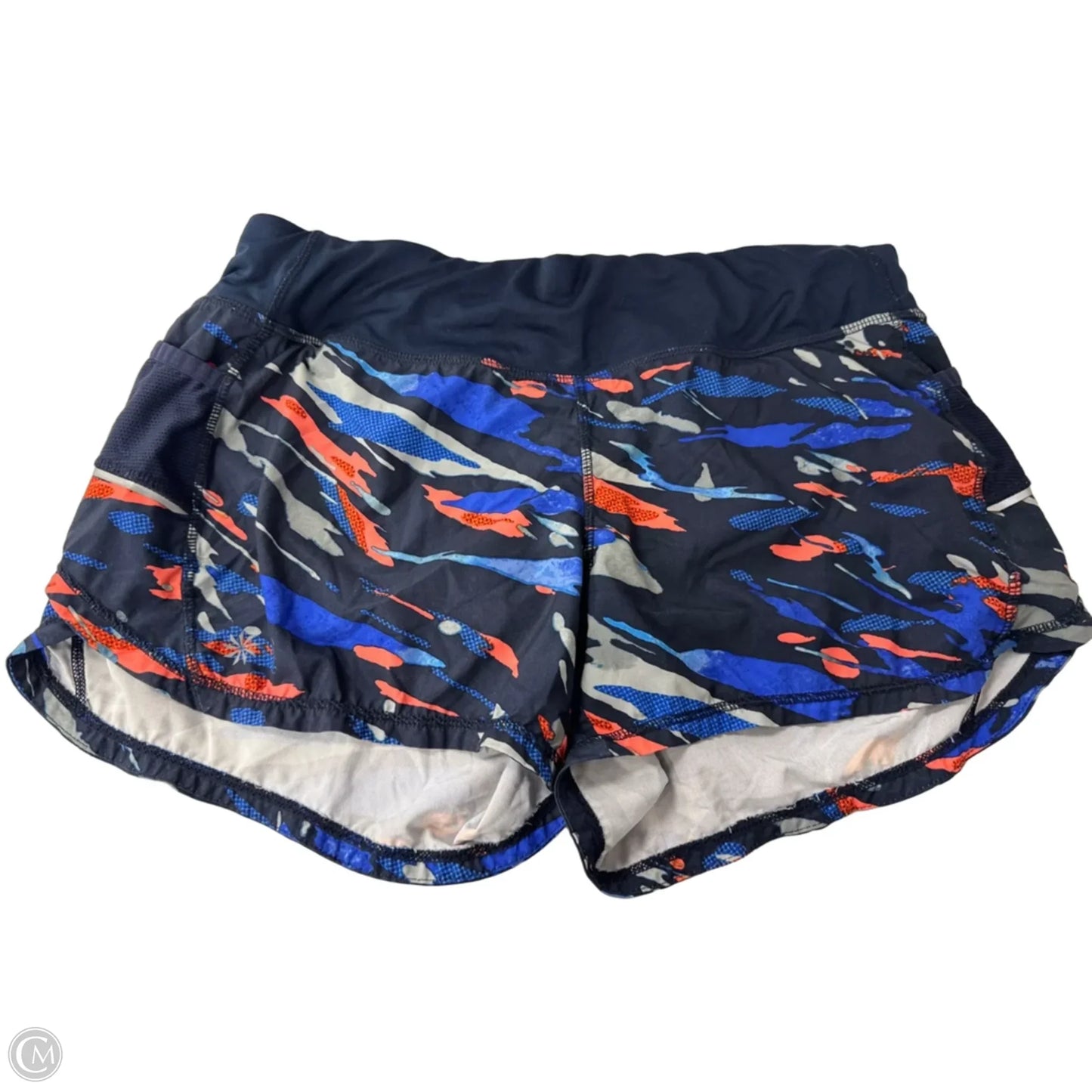 Athletic Shorts By Athleta In Blue & Orange, Size: M