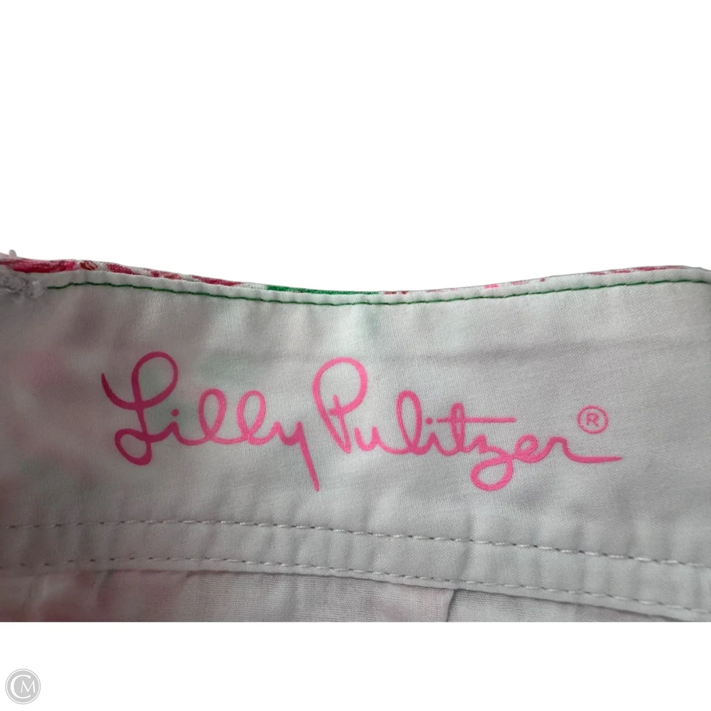 Shorts Designer By Lilly Pulitzer In Green & Pink, Size: Xxs