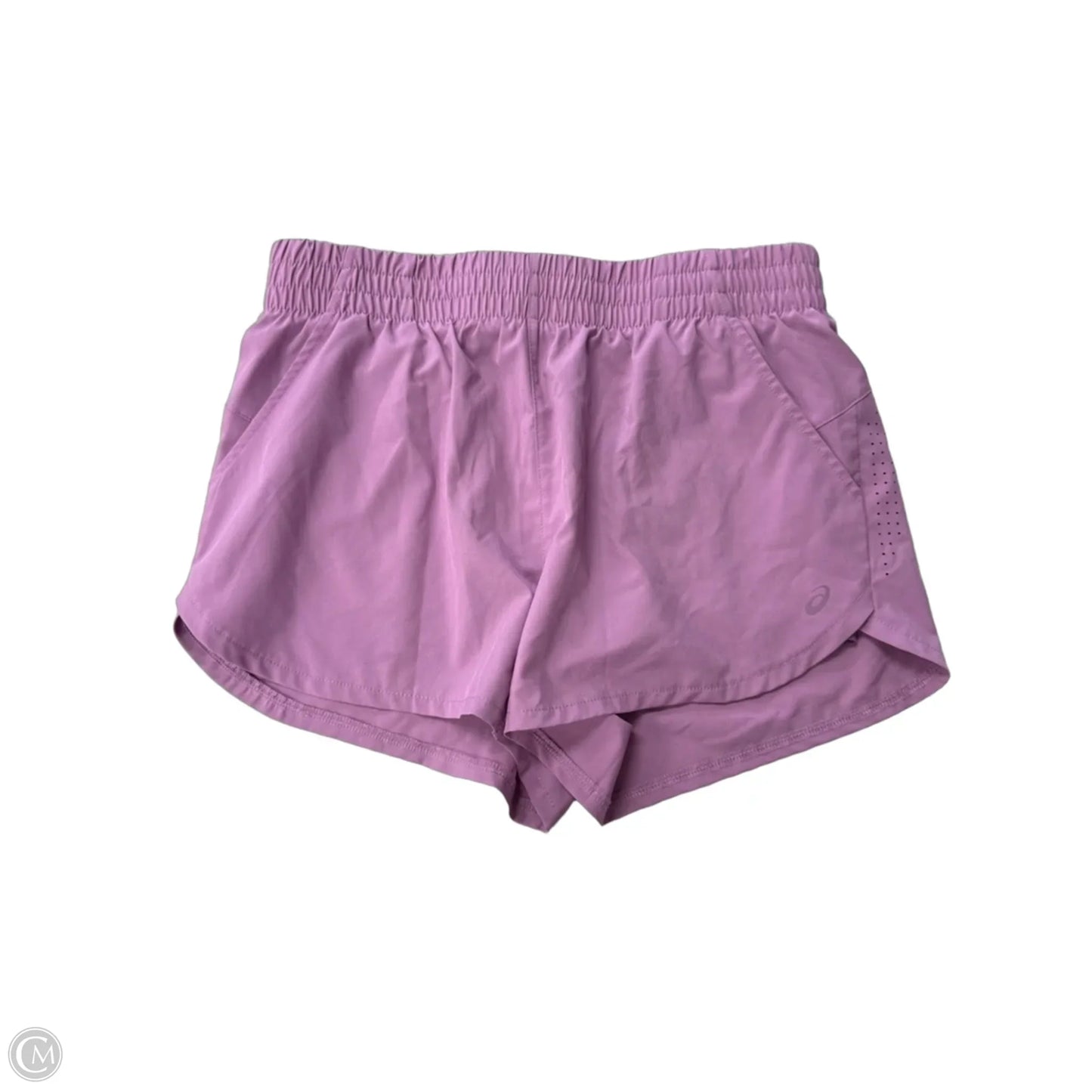 Athletic Shorts By Asics In Purple, Size: M