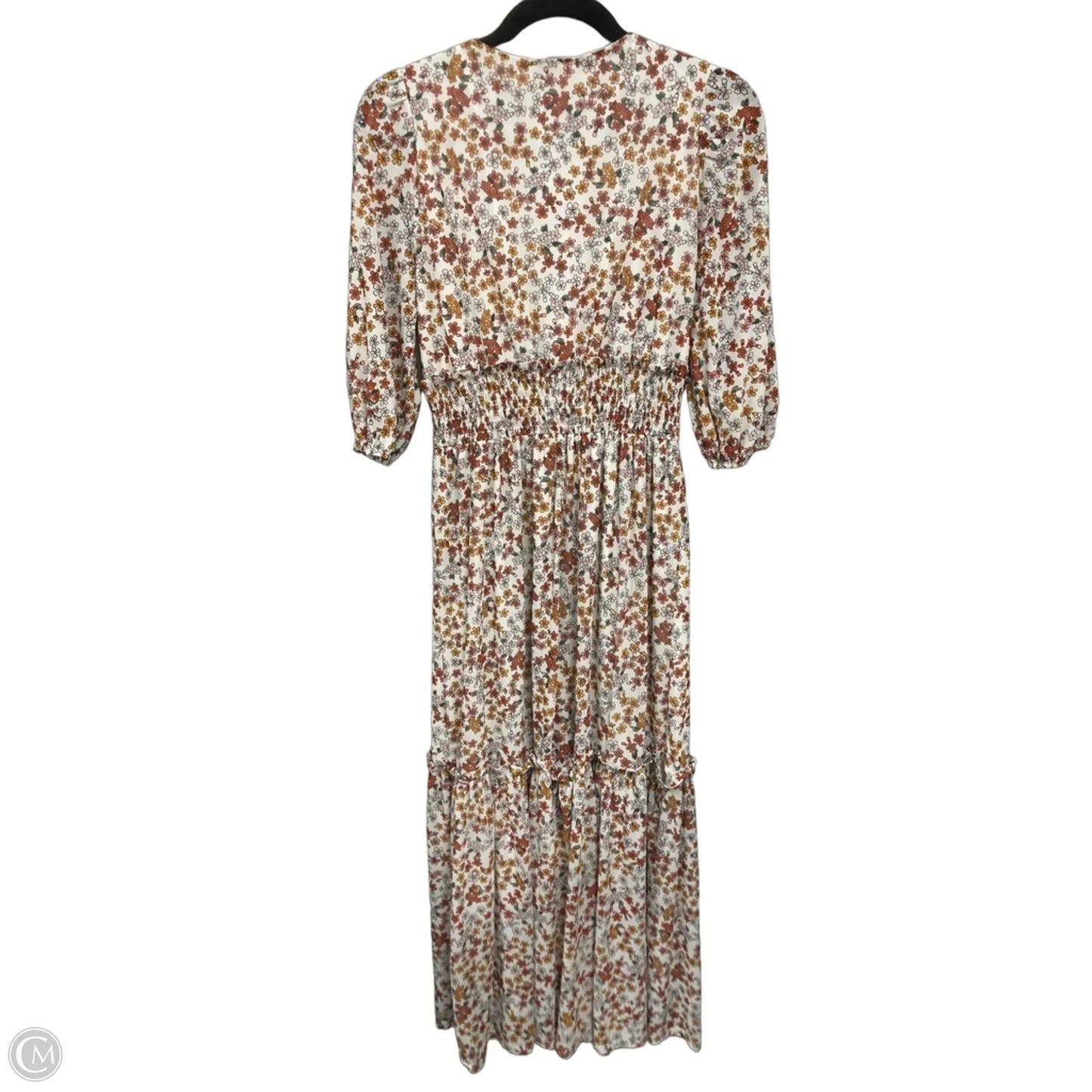 Dress Casual Midi By Siren Lily In Green & Orange, Size: M