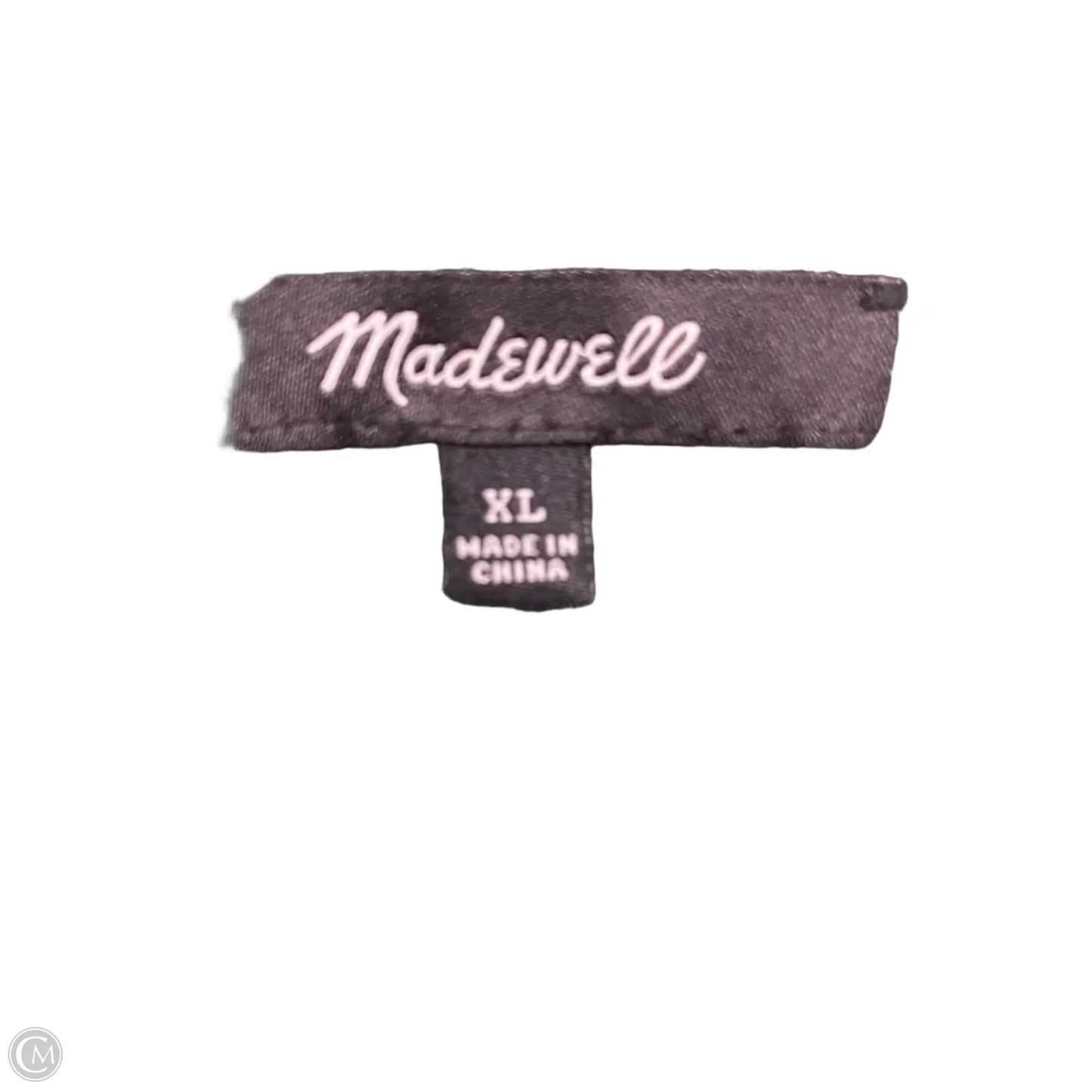 Dress Casual Midi By Madewell In Black & Green, Size: Xl