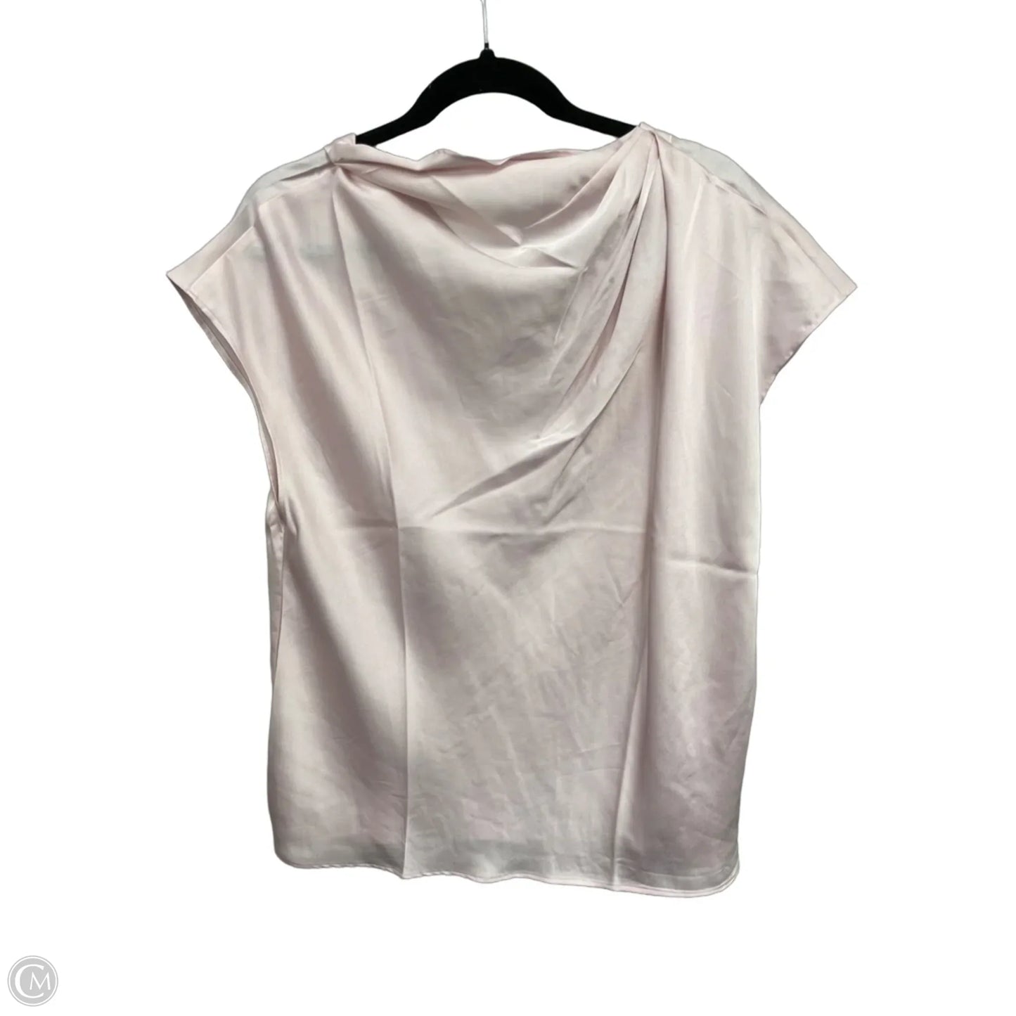 Top Short Sleeve By Ann Taylor In Pink, Size: L