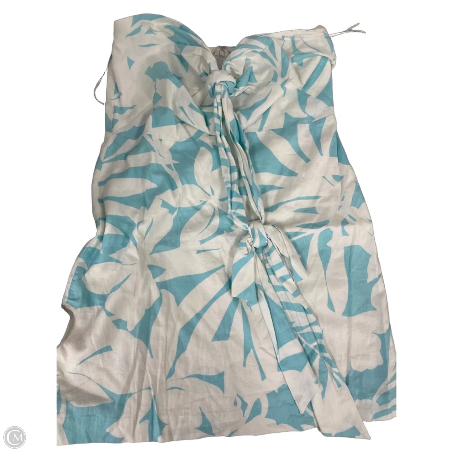 Dress Casual Short By Ann Taylor In Blue & White, Size: 12