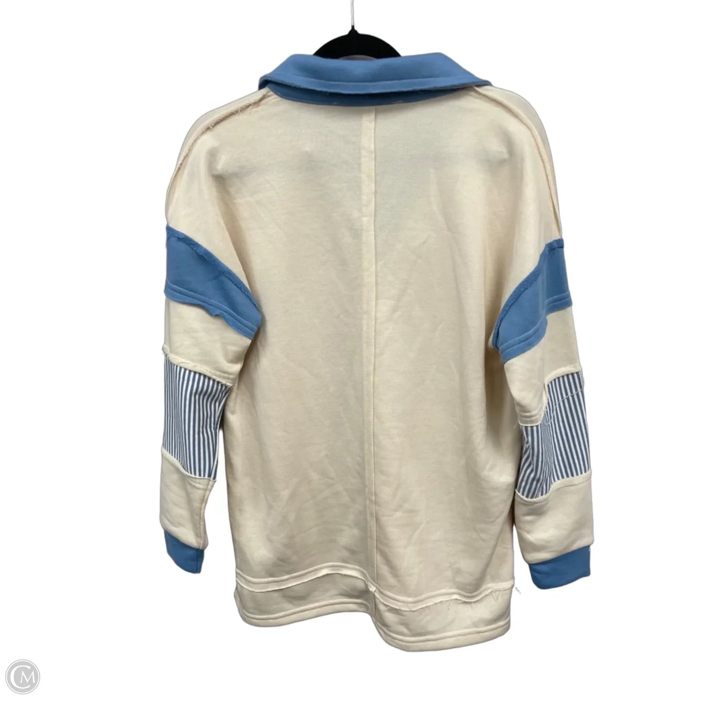 Top Long Sleeve By Altard State In Blue & Cream, Size: Xs