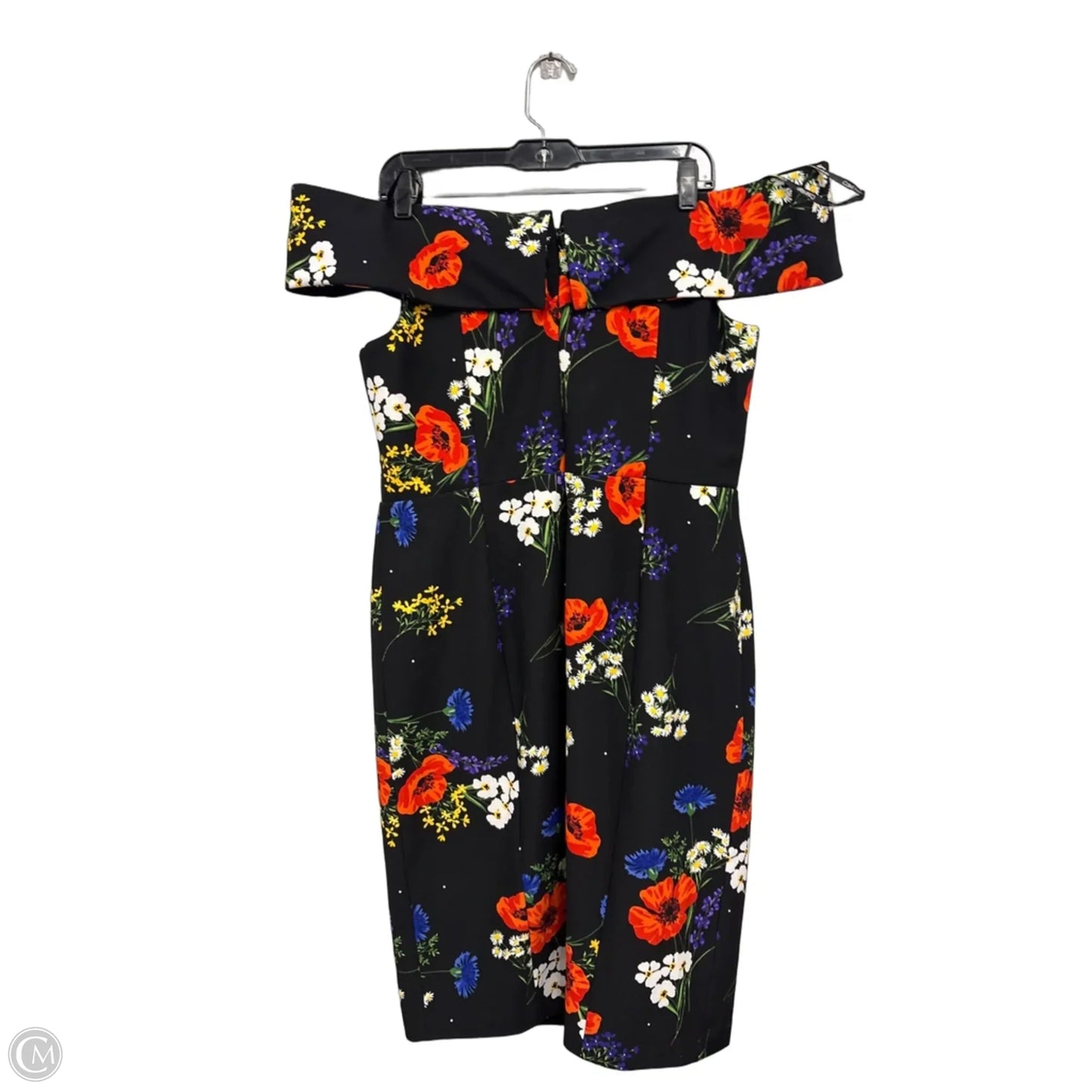 Dress Casual Short By Calvin Klein In Black & Red, Size: 14