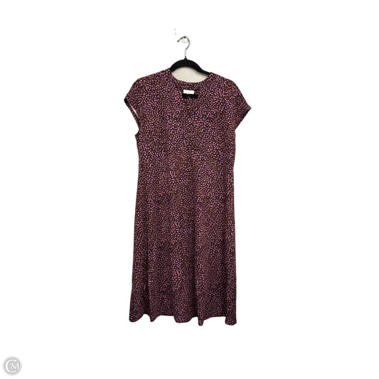 Dress Casual Short By J. Jill In Gold & Purple, Size: M
