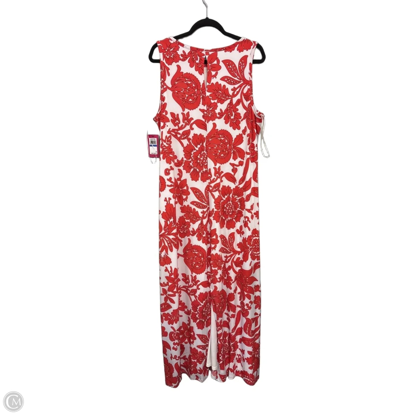 Dress Casual Maxi By Vince Camuto In Orange & White, Size: Xl