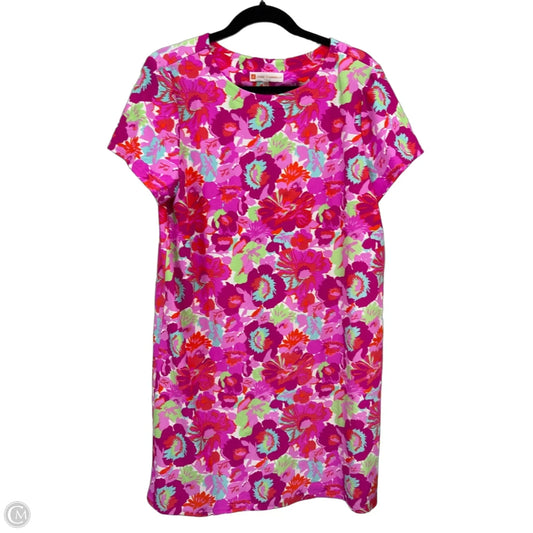Dress Casual Short By Jude Connally In Green & Pink, Size: Xl