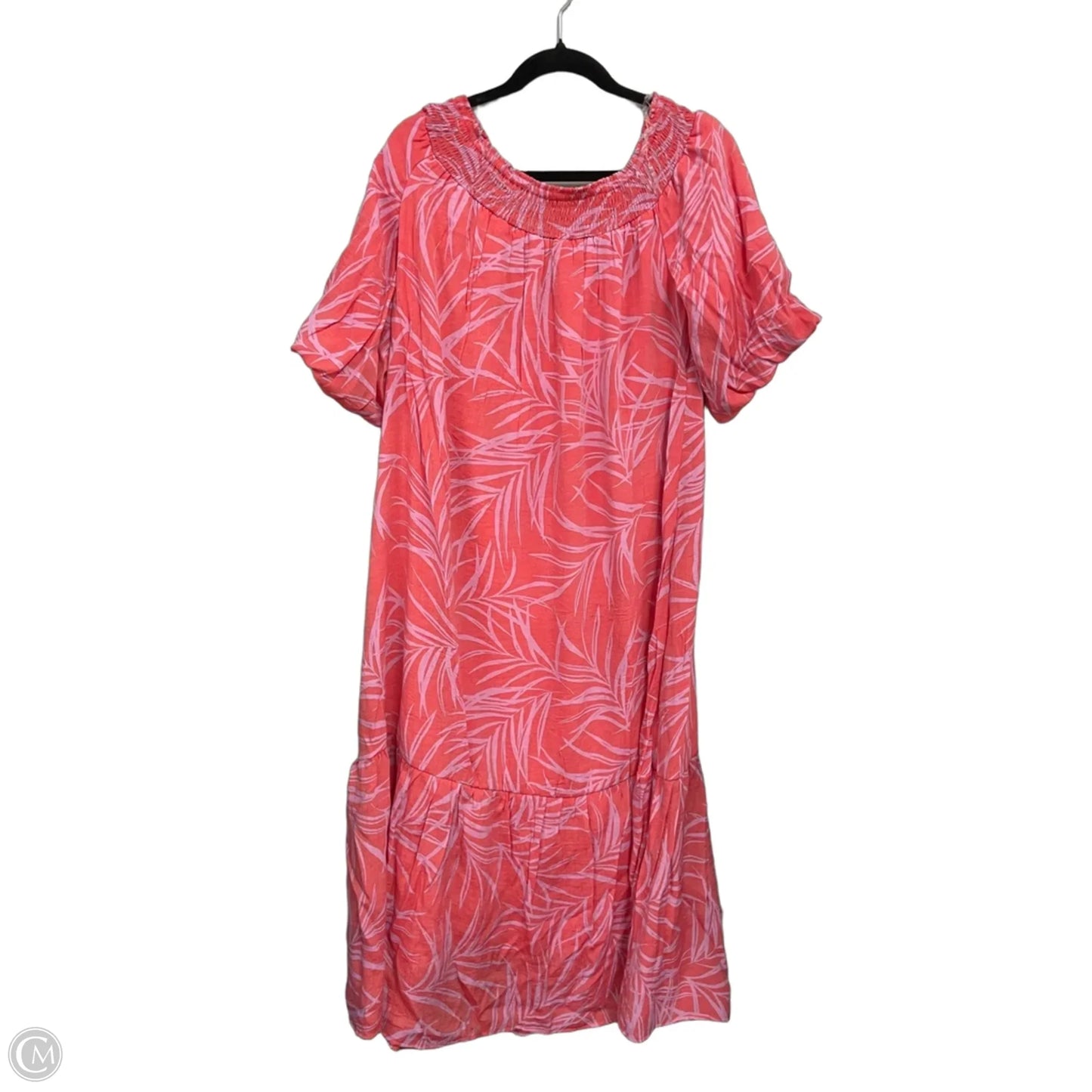 Dress Casual Midi By Clothes Mentor In Orange & Purple, Size: M