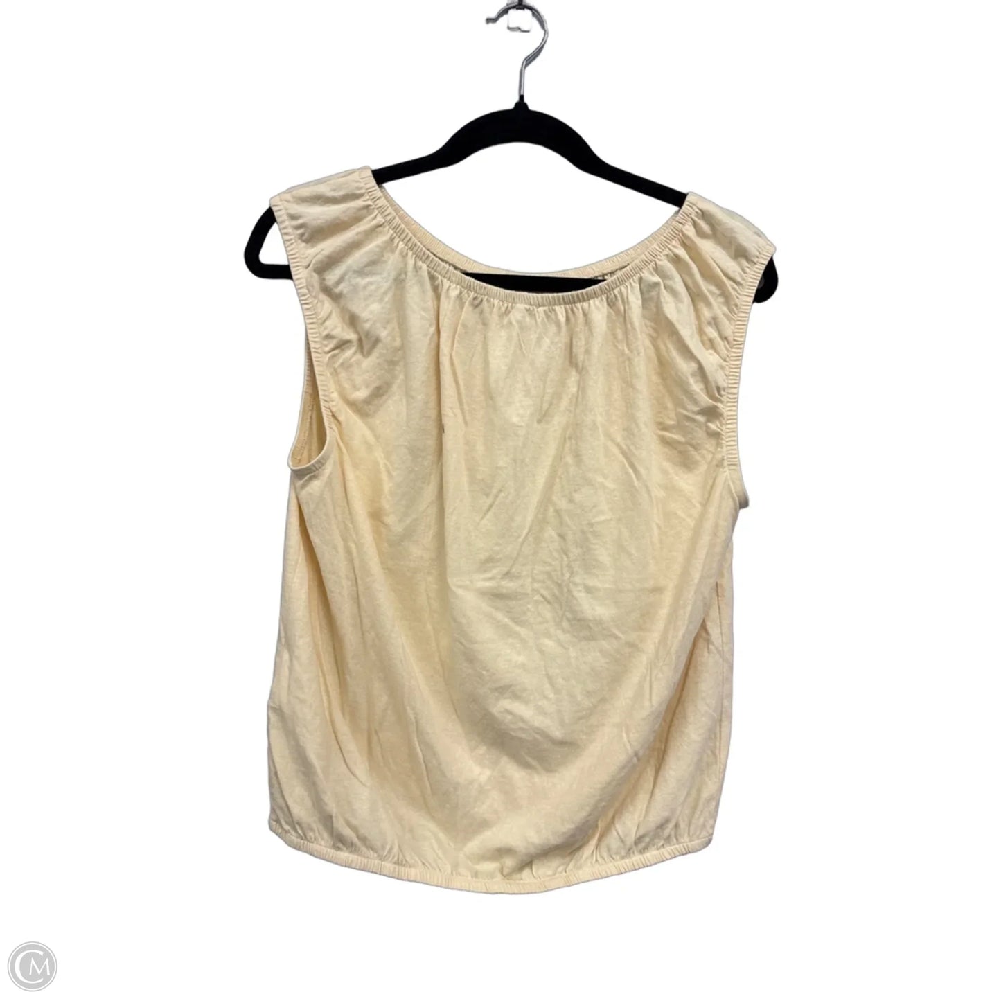 Top Sleeveless By Madewell In Yellow, Size: M