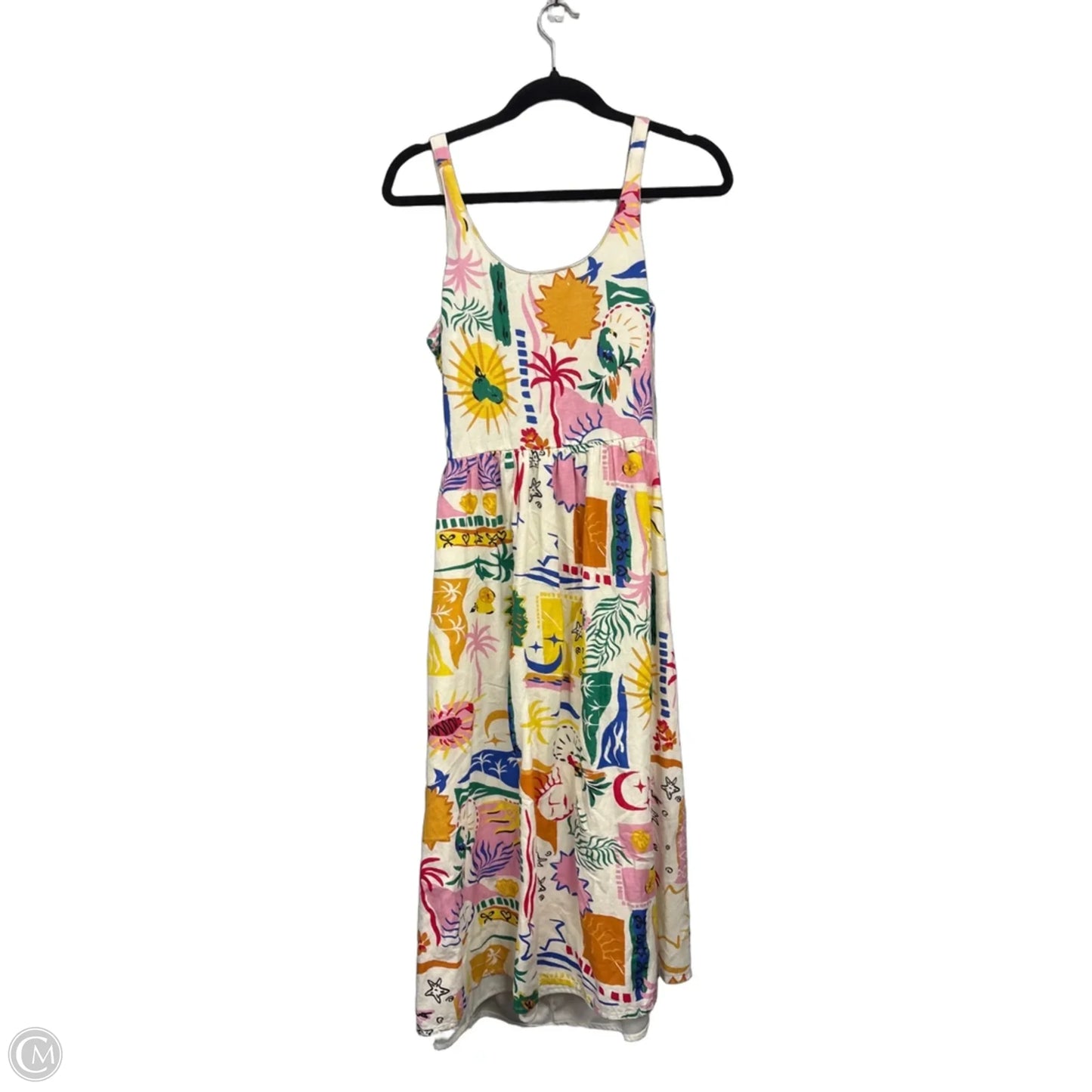 Dress Casual Midi By Sincerely Jules In Cream & Pink, Size: M