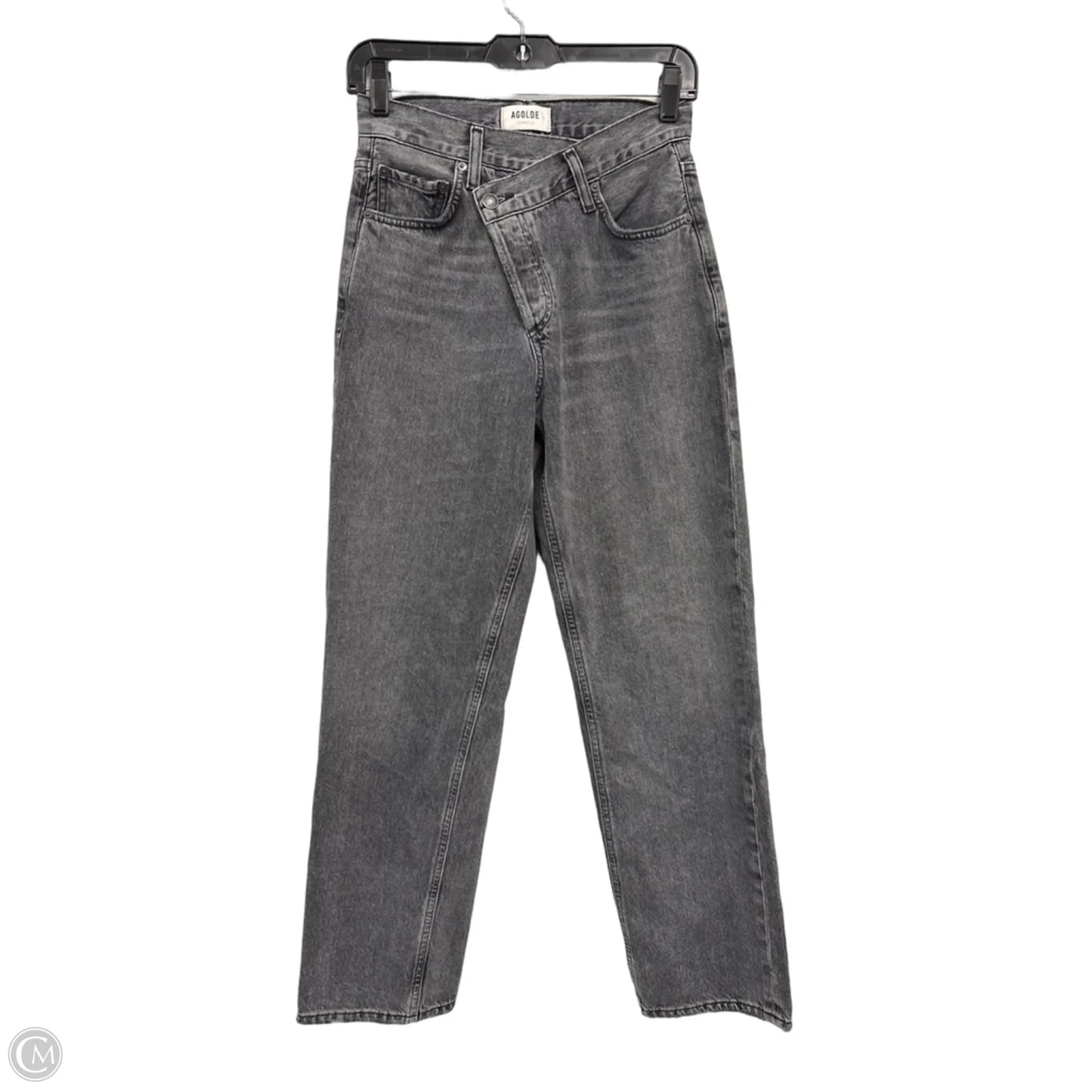 Jeans Straight By Agolde In Grey, Size: Xxs