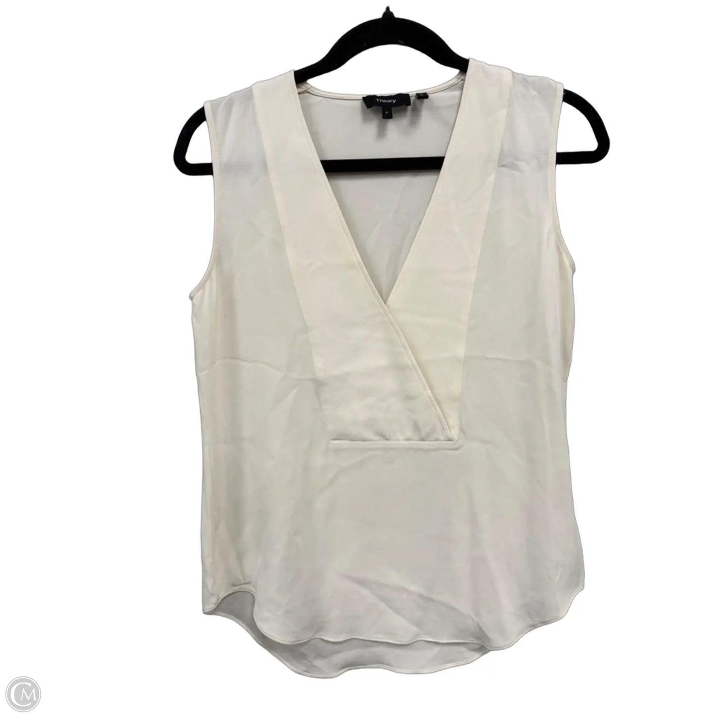 Top Sleeveless By Theory In Cream, Size: Sp