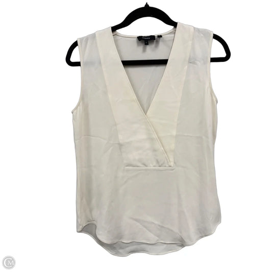 Top Sleeveless By Theory In Cream, Size: Sp