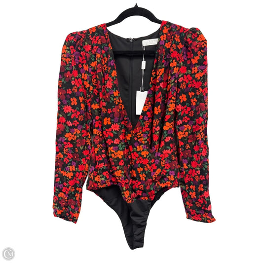 Bodysuit By Astr In Black & Red, Size: M