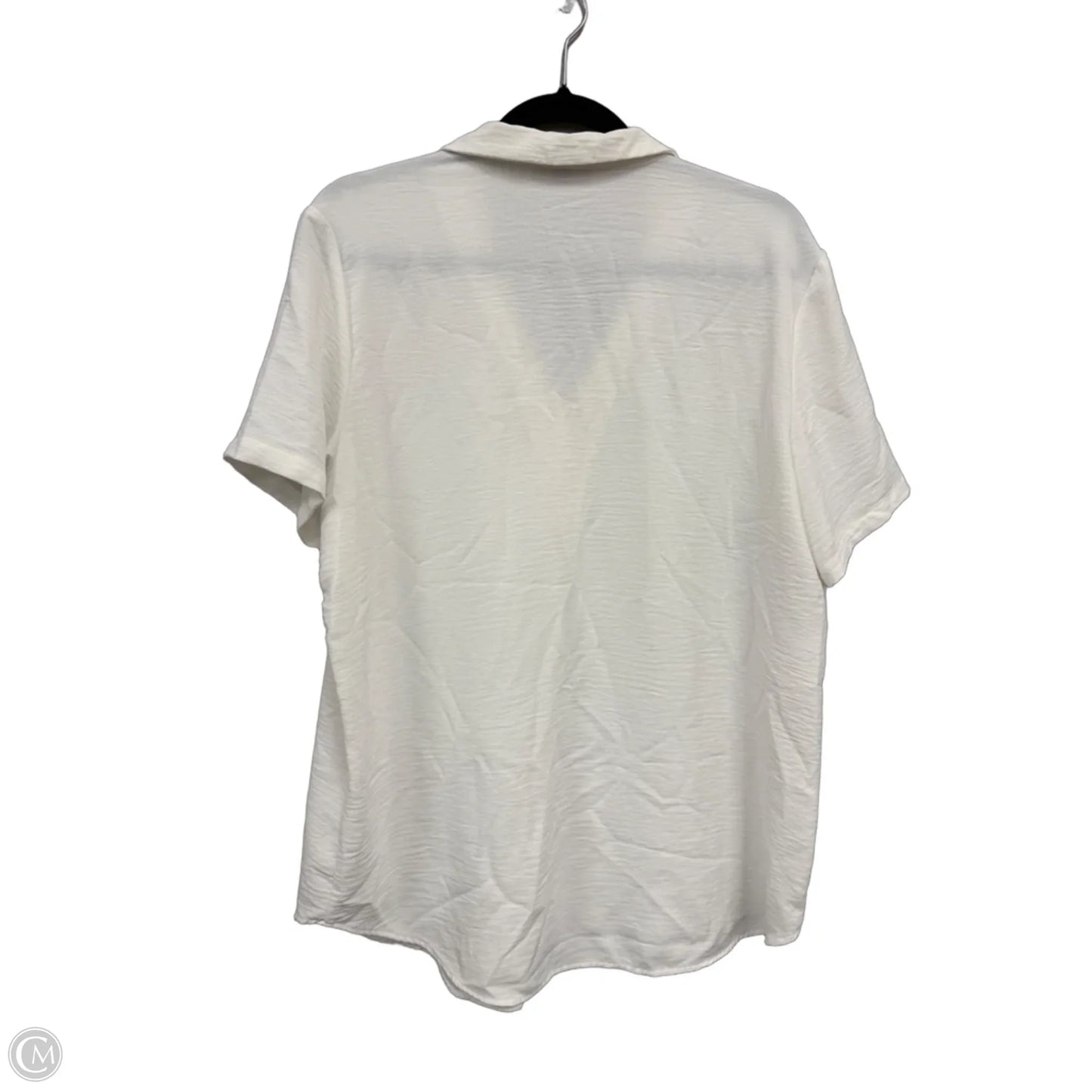 Top Short Sleeve By Hilary Radley In White, Size: M