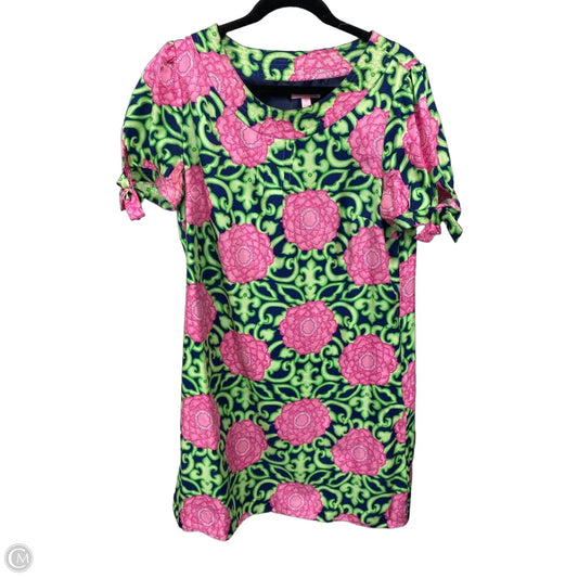 Dress Designer By Lilly Pulitzer In Blue & Pink, Size: 12