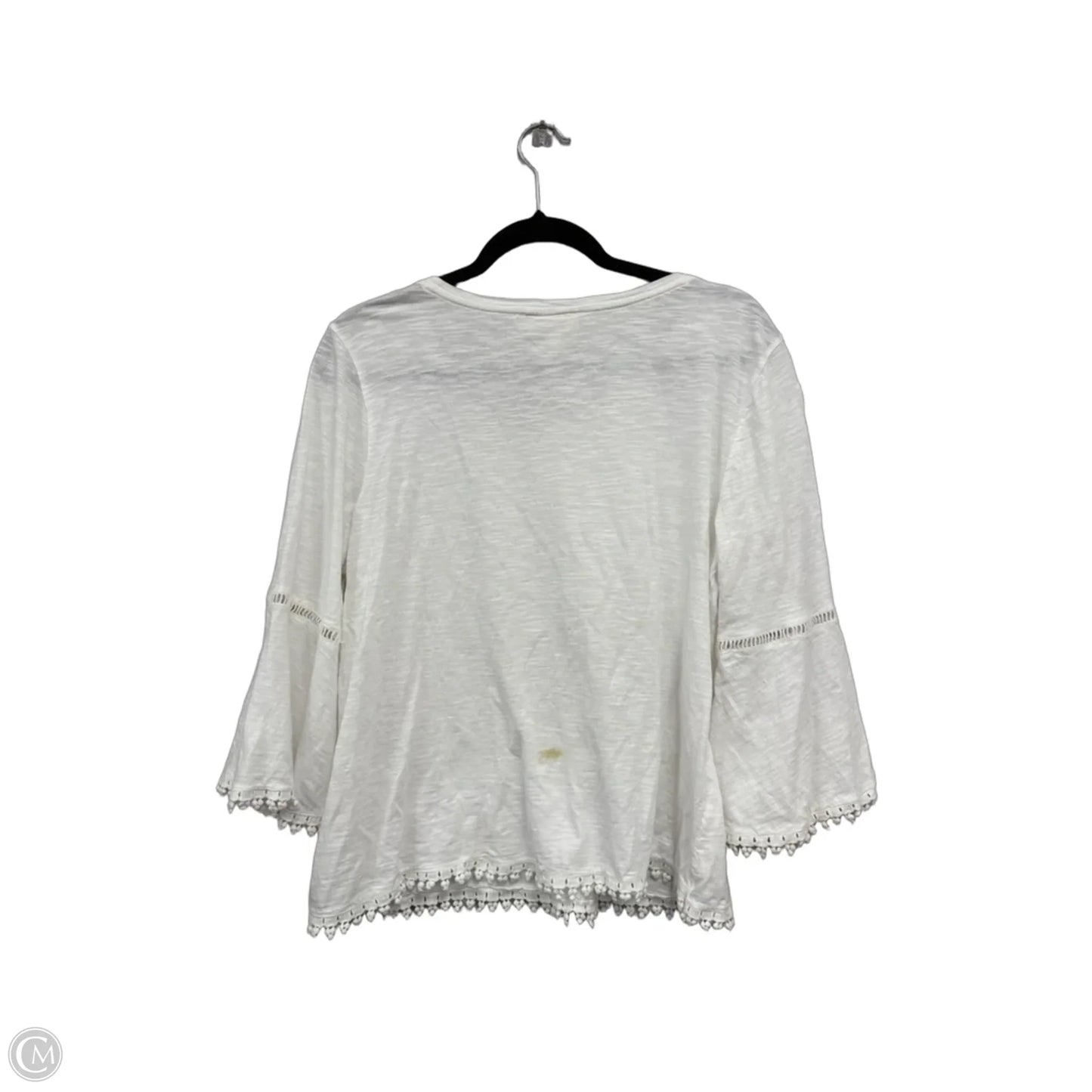 Top 3/4 Sleeve By Style And Company In White, Size: M