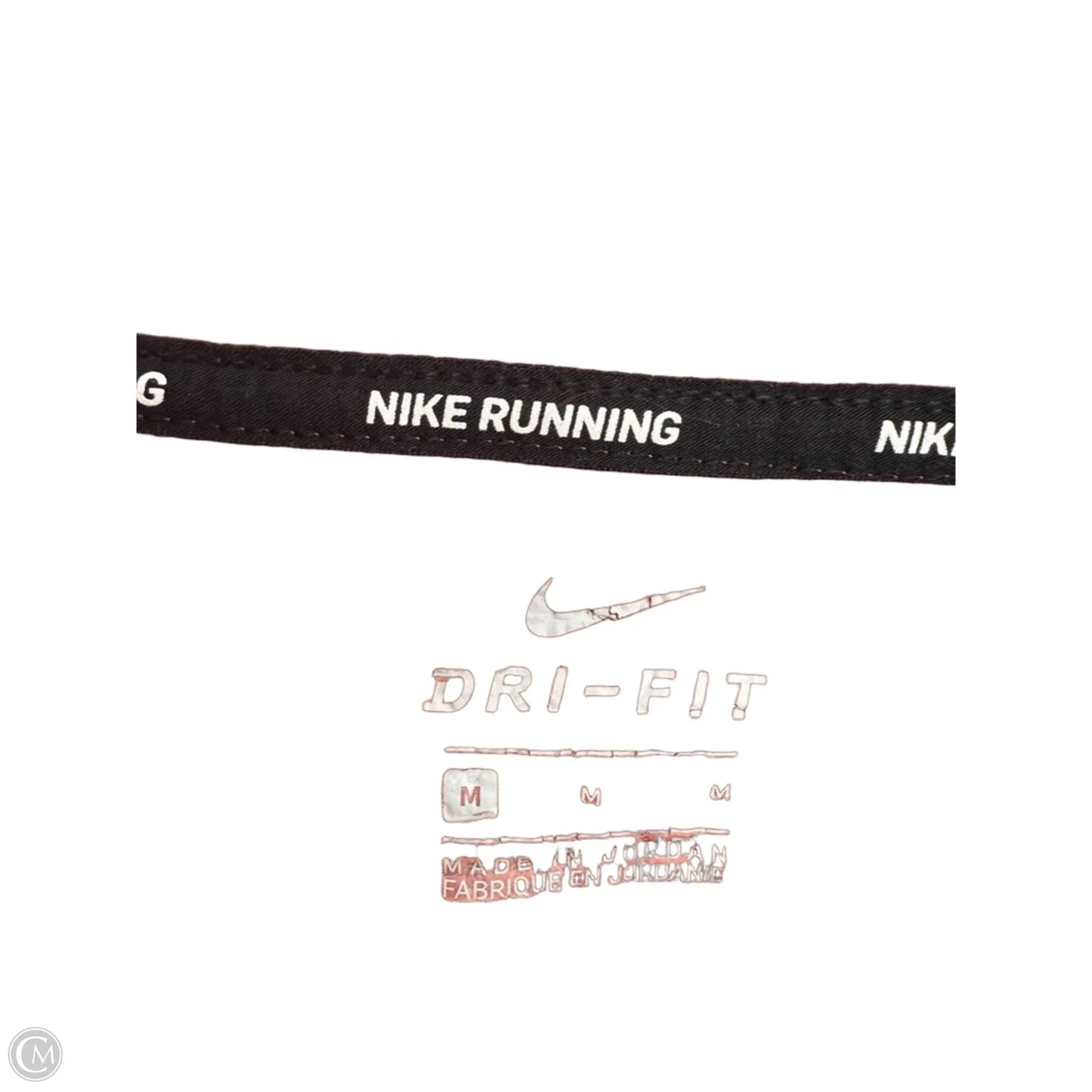 Athletic Top Long Sleeve Collar By Nike Apparel In Coral, Size: M
