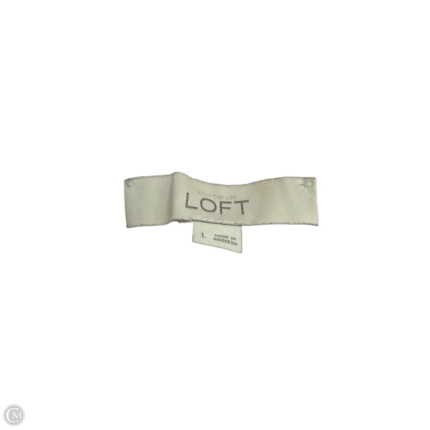 Top Sleeveless By Loft In Pink & Yellow, Size: L