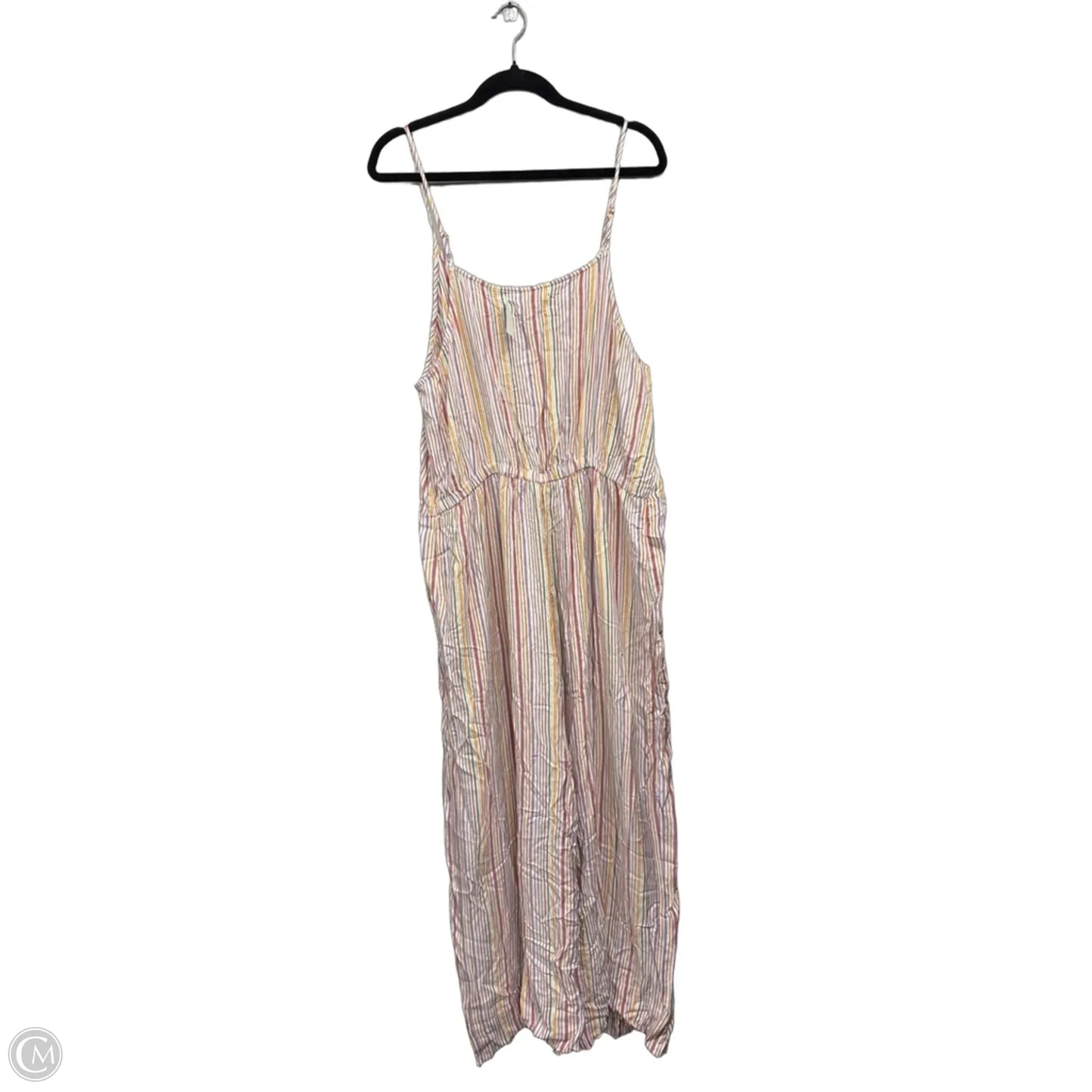 Jumpsuit By Lou And Grey In White & Yellow, Size: Xl