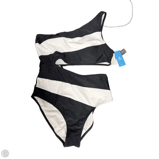 Swimsuit By Cupshe In Black & White, Size: Xl