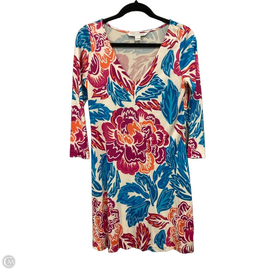 Dress Designer By Diane Von Furstenberg In Blue & Pink, Size: 8