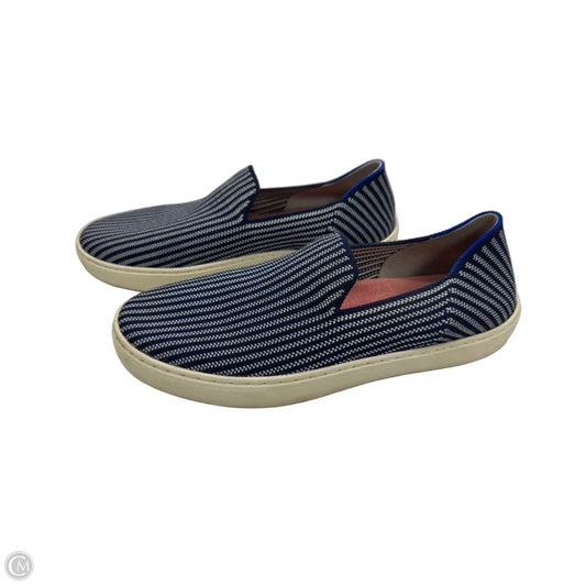 Shoes Flats By Rothys In Blue & White, Size: 8