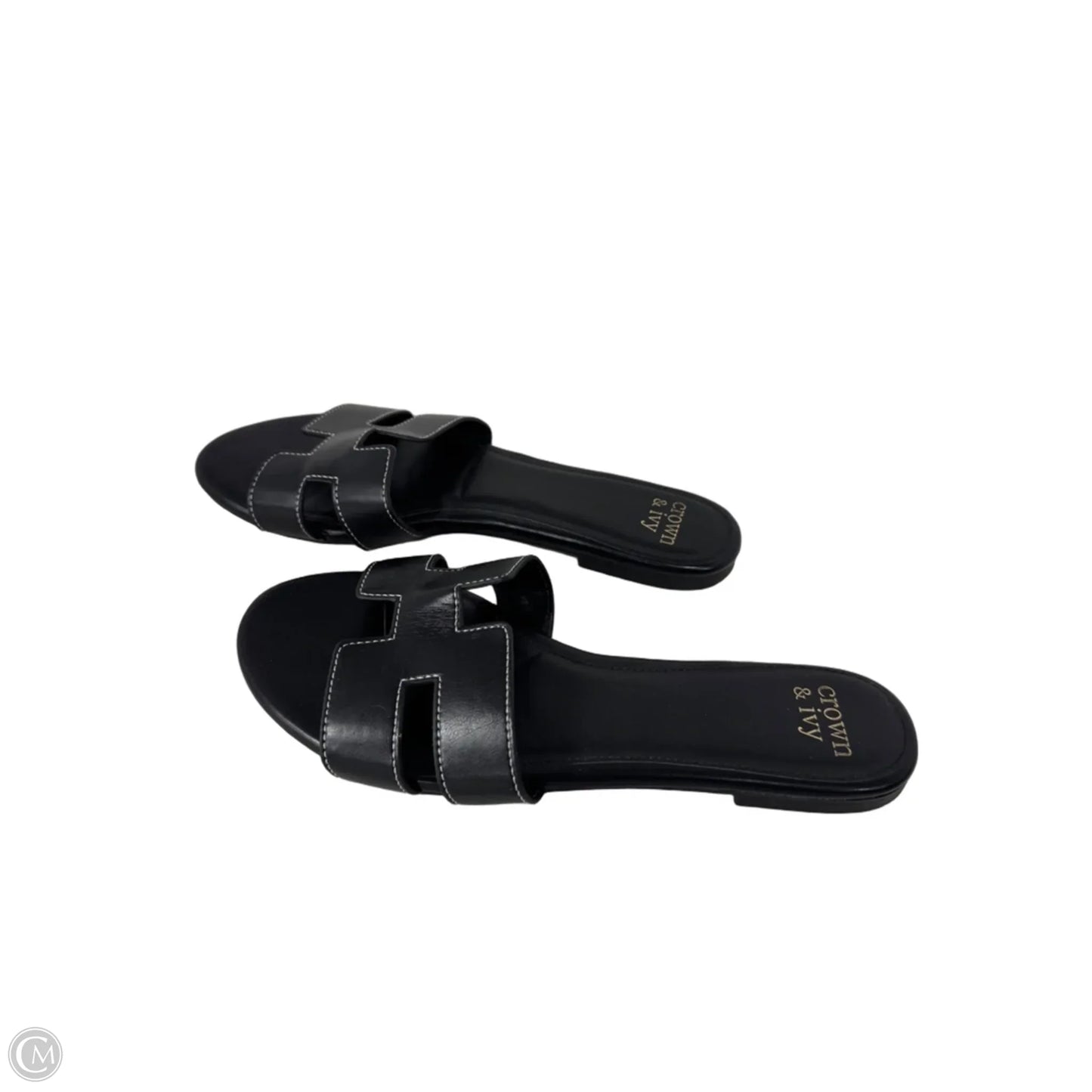 Sandals Flats By Crown And Ivy In Black, Size: 11