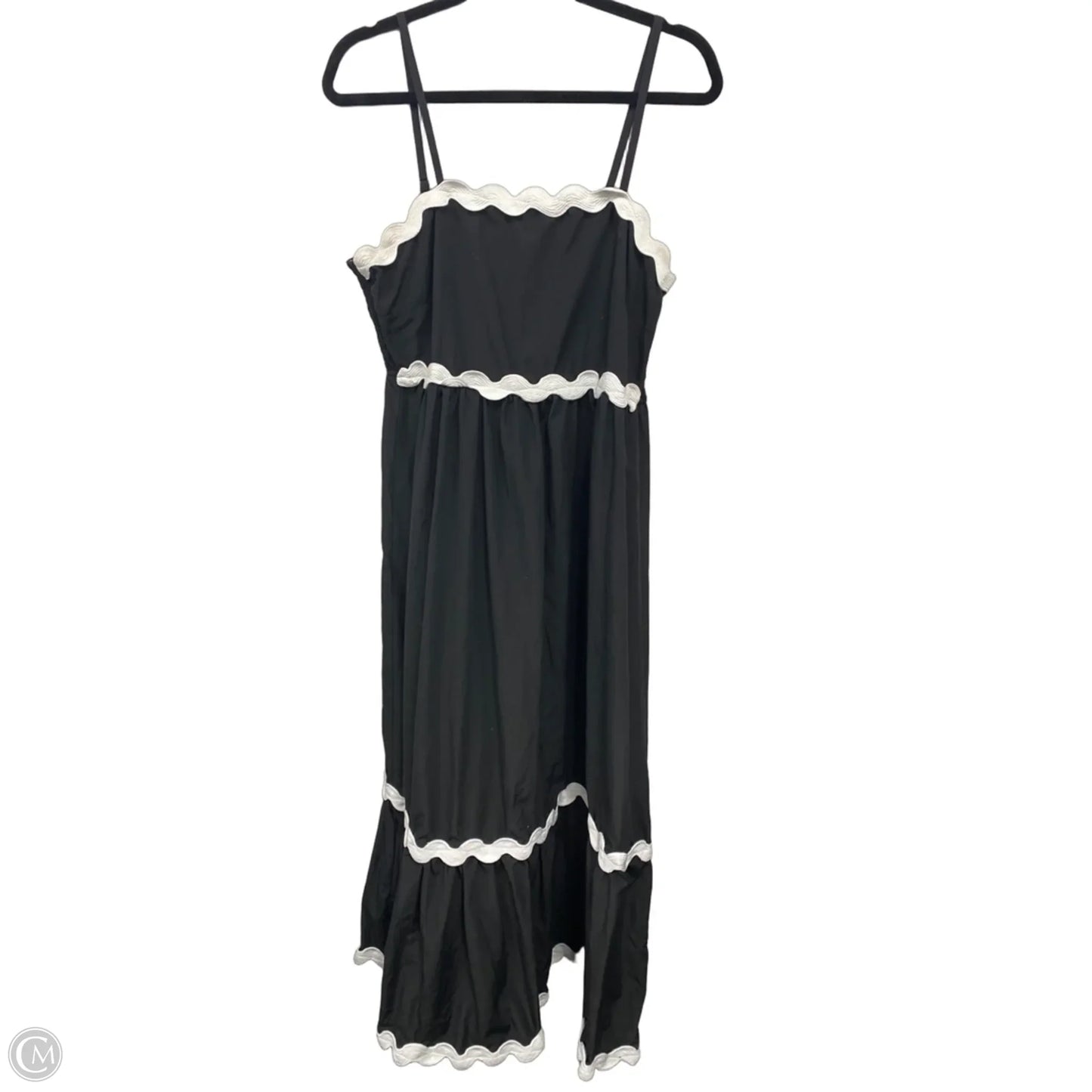Dress Casual Midi By Clothes Mentor In Black & White, Size: Xl