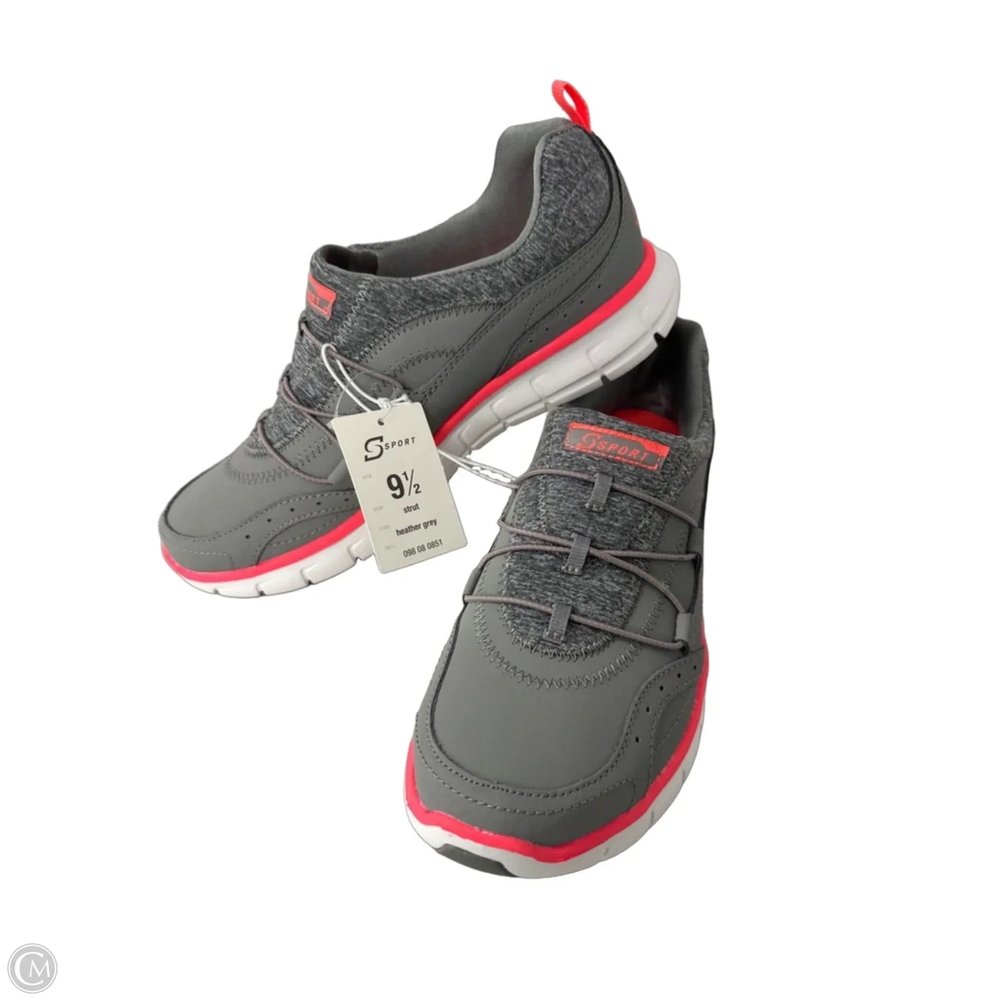 Shoes Athletic By Skechers In Grey & Orange, Size: 9.5
