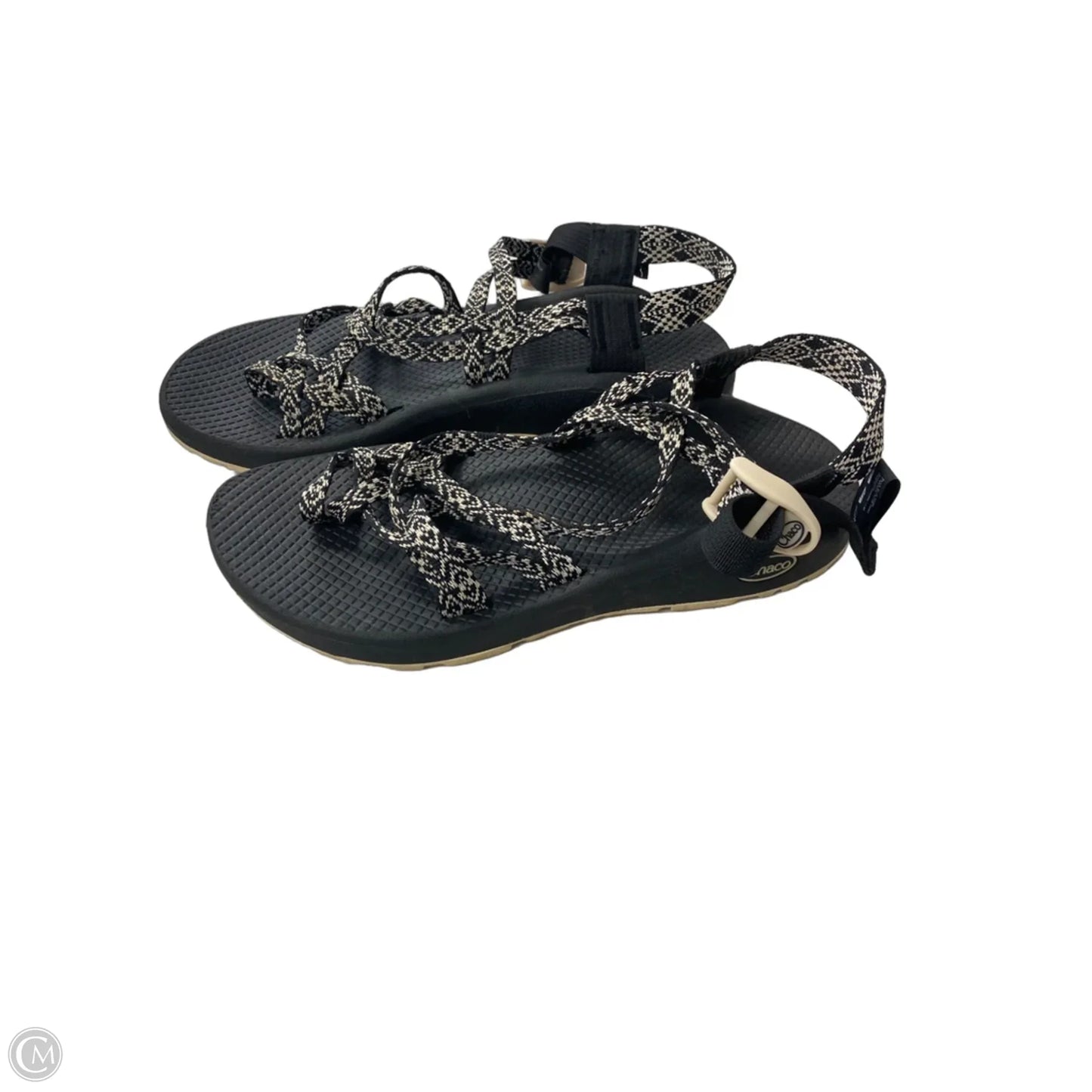 Sandals Flats By Chacos In Black & Cream, Size: 9